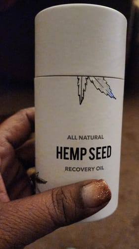 Customer photo review of Hemp Seed Recovery Oil