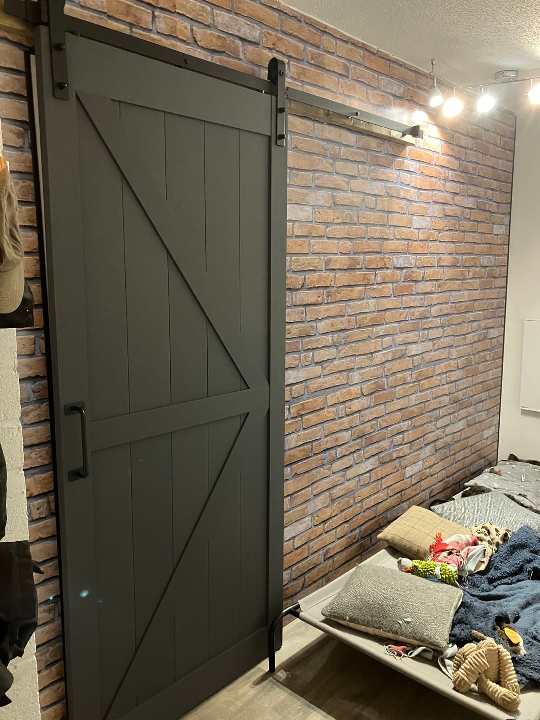 Customer photo review of 8mm Red Brick Effect Wall Panel 2.6M