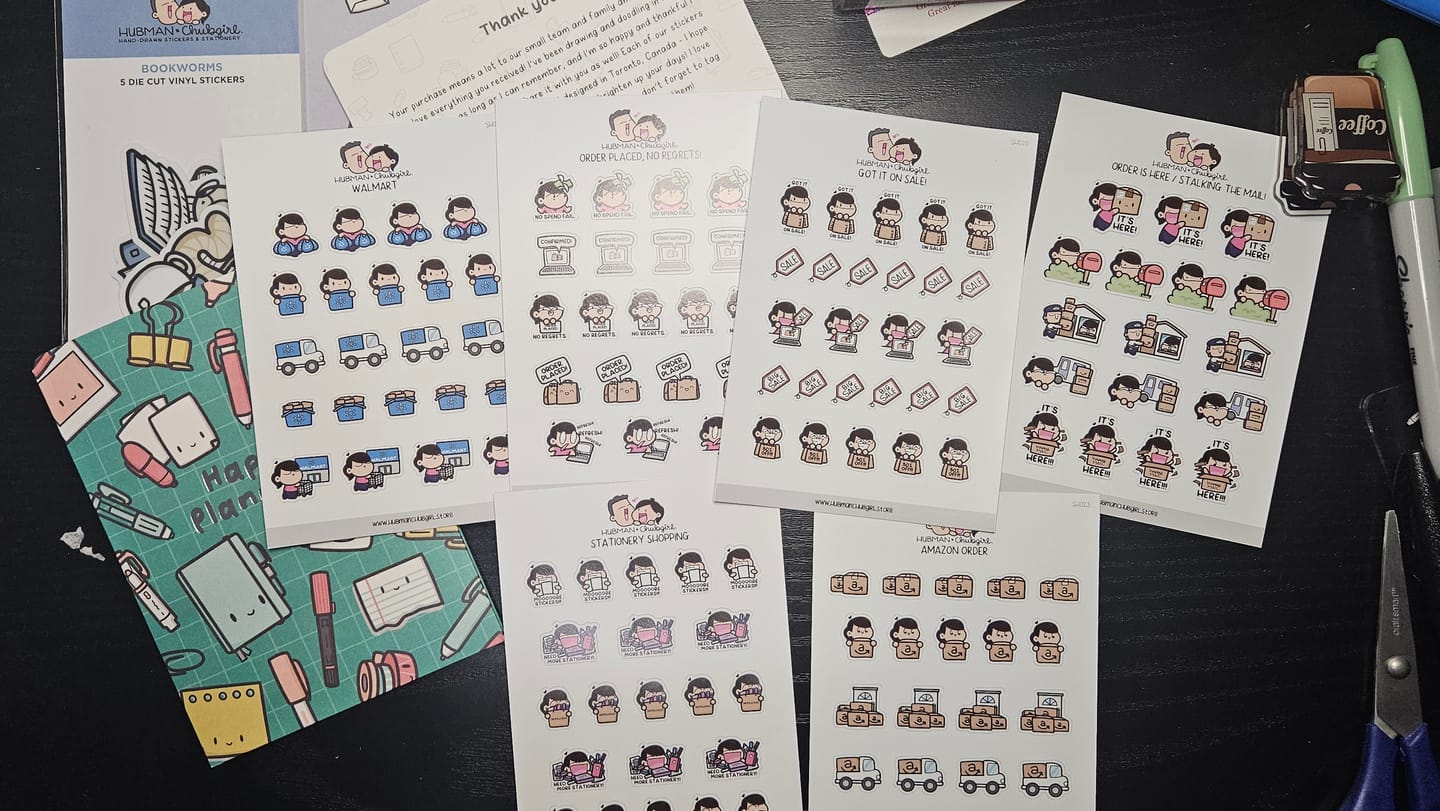 Customer photo review of Department Store 3 Planner Stickers