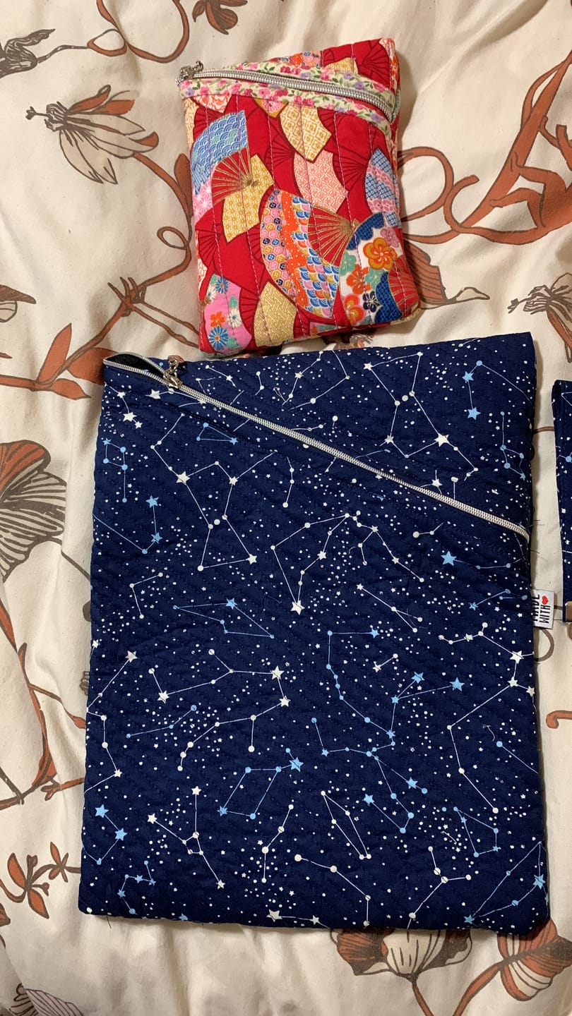 Customer photo review of Stars Constellation Rose & Hubble Cotton Poplin Fabric