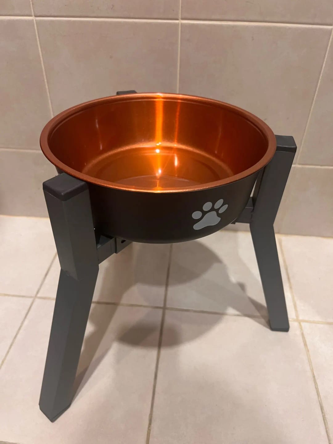 Customer photo review of Stainless Steel Anti-Slip Dog Bowls and Water Fountains: Feeding Accessories for Small, Medium, and Large Dogs