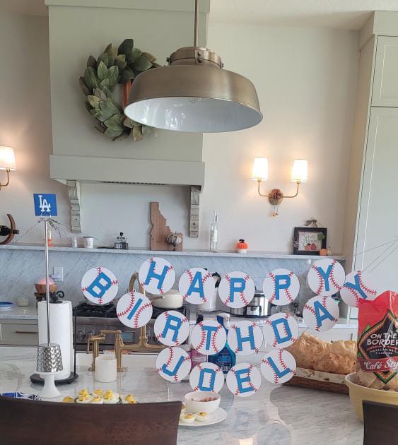 Customer photo review of Year Round Holiday bundle - 11 banners + Stand