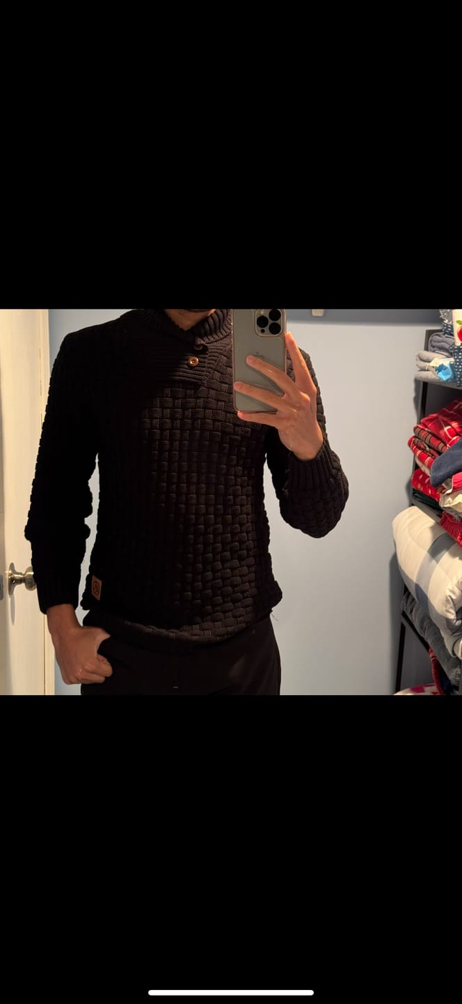 Customer photo review of Cozy-Rib Pullover (7 Designs)