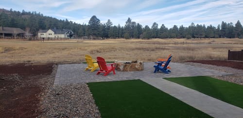 Customer photo review of DURAWEATHER POLY® Folding Adirondack Chair With Built-in Cup Holders King-Size