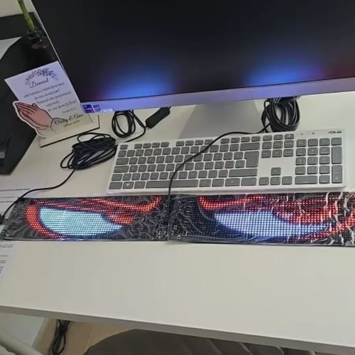 Customer photo review of Windshield LED Eyes For Car And Truck