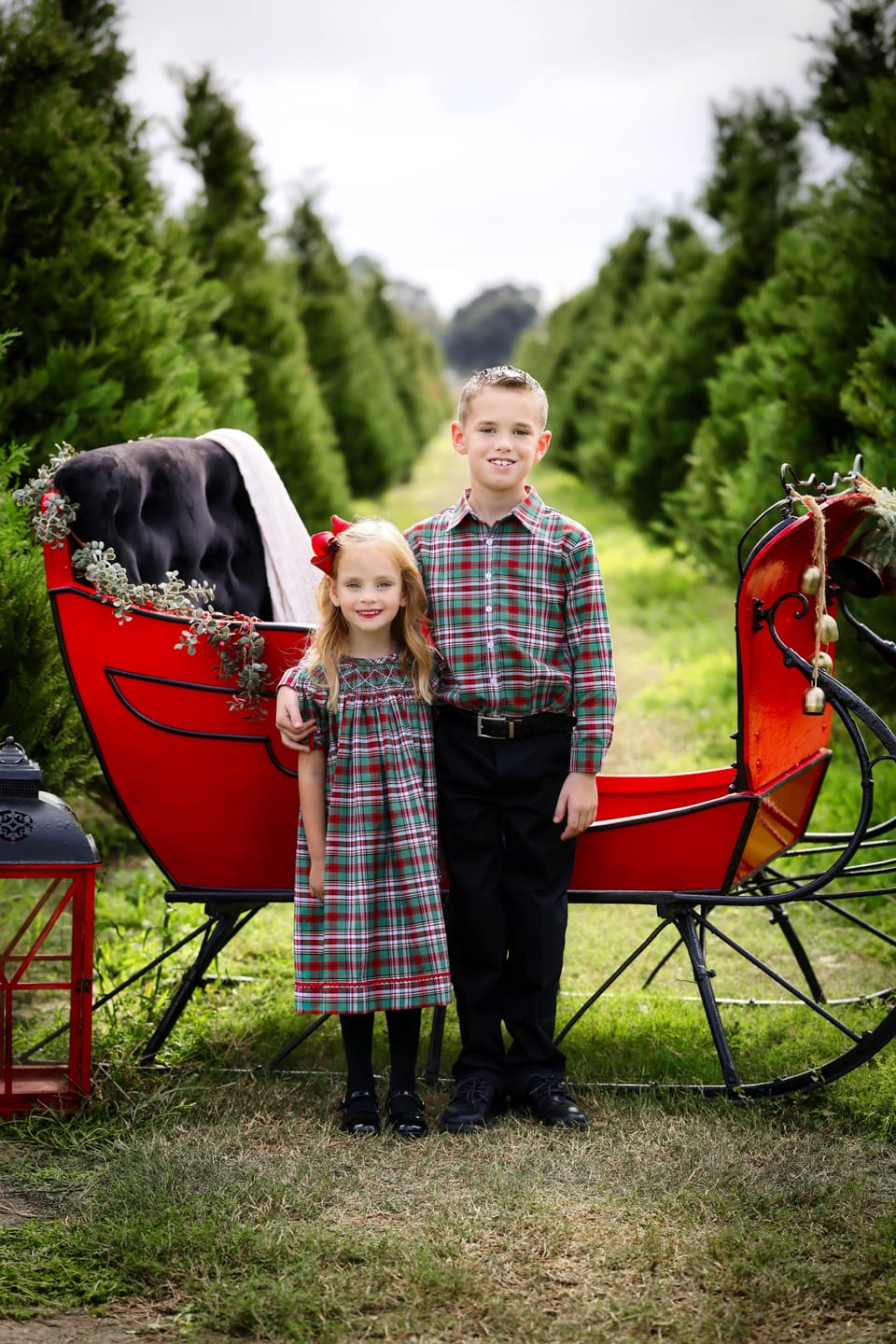 Customer photo review of Merry & Bright Plaid Button Down Shirt