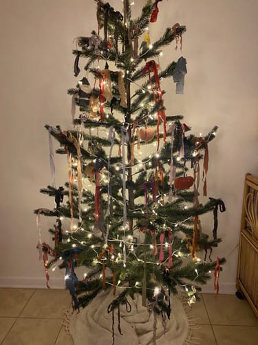 Customer photo review of WEAVER'S RIBBON {Assorted Colors}