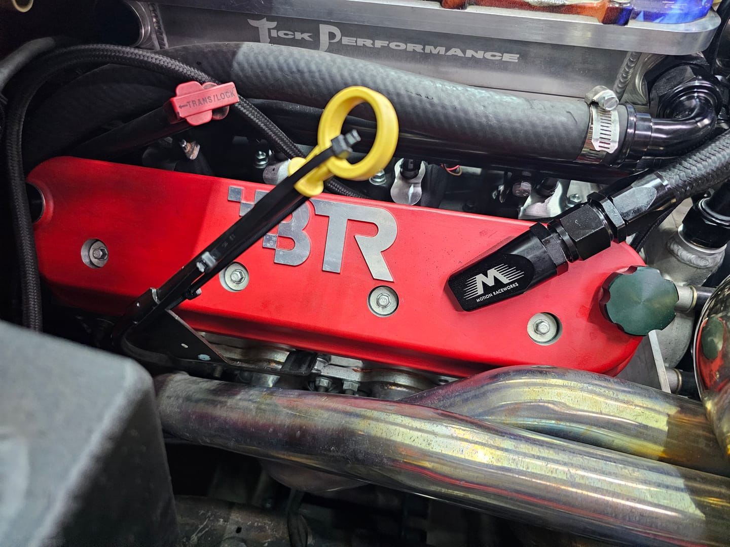 Customer photo review of Motion Raceworks Billet Valve Cover Breathers Black Anodized (Pair)