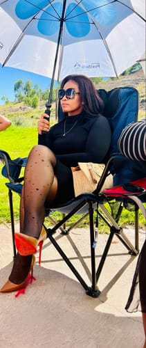 Customer photo review of Tabitha Matt Tan High Heels
