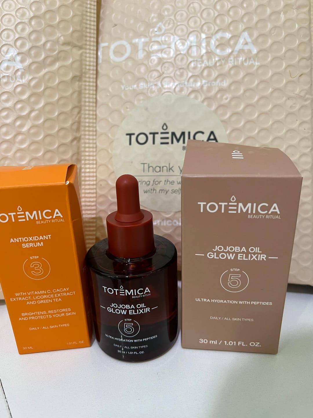Customer photo review of Jojoba Oil Glow Elixir