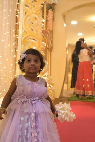 Customer photo review of Baby Girl Formal Princess Dress Easter Dress Toddler Sleeveless Mesh Floral Birthday Party Dresses