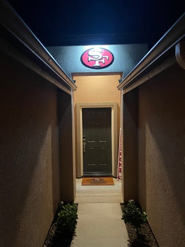 Customer photo review of San Francisco 49ers "1989" Vintage Logo 3D Metal Wall Art