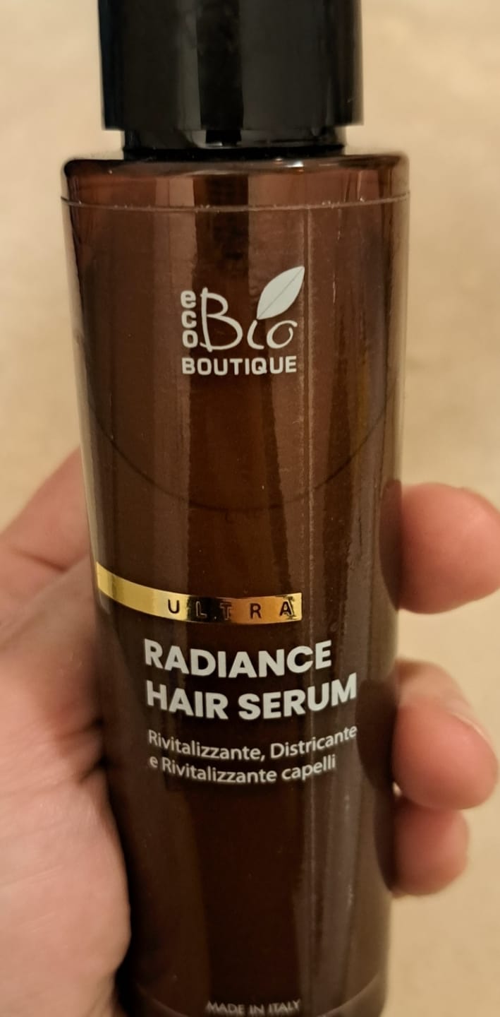 Customer photo review of Radiance Hair Serum