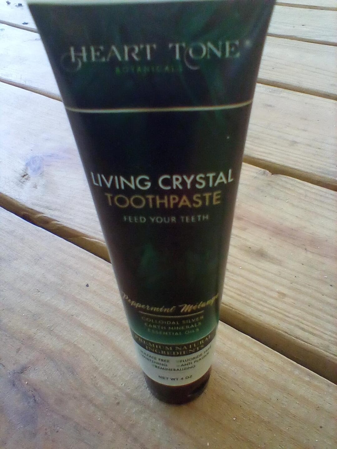 Customer photo review of Living Crystal Toothpaste