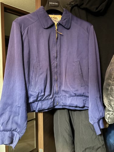 Customer photo review of 【~50's】American Vintage Navy Rayon Gabardine Jacket