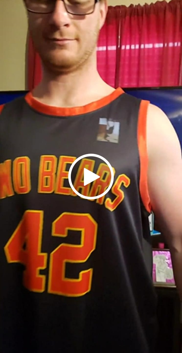 Customer video review of Custom Red Black Classic Tops Basketball Jersey