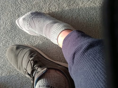 Customer photo review of Trail Hiking -  Quarter Socks