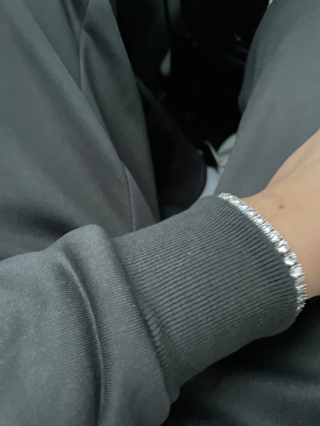 Customer photo review of 5mm Tennis Chain - White Gold