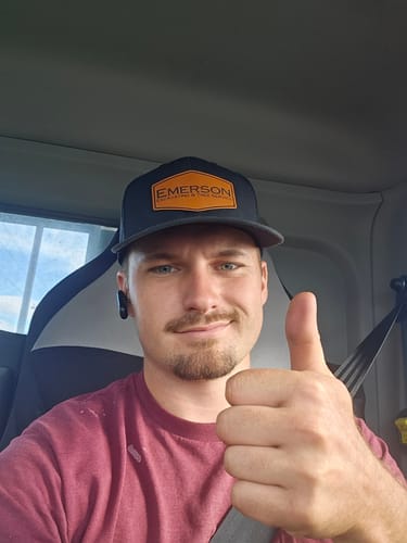 Customer photo review of Premium Custom Leather Patch Hats (Wholesale)