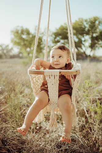 Customer photo review of Macrame Swing