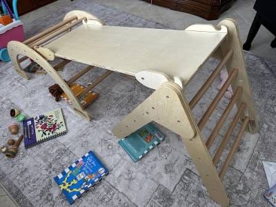 Customer photo review of Pikler Triangle, Rocker Arch And Reversible Ramp SET