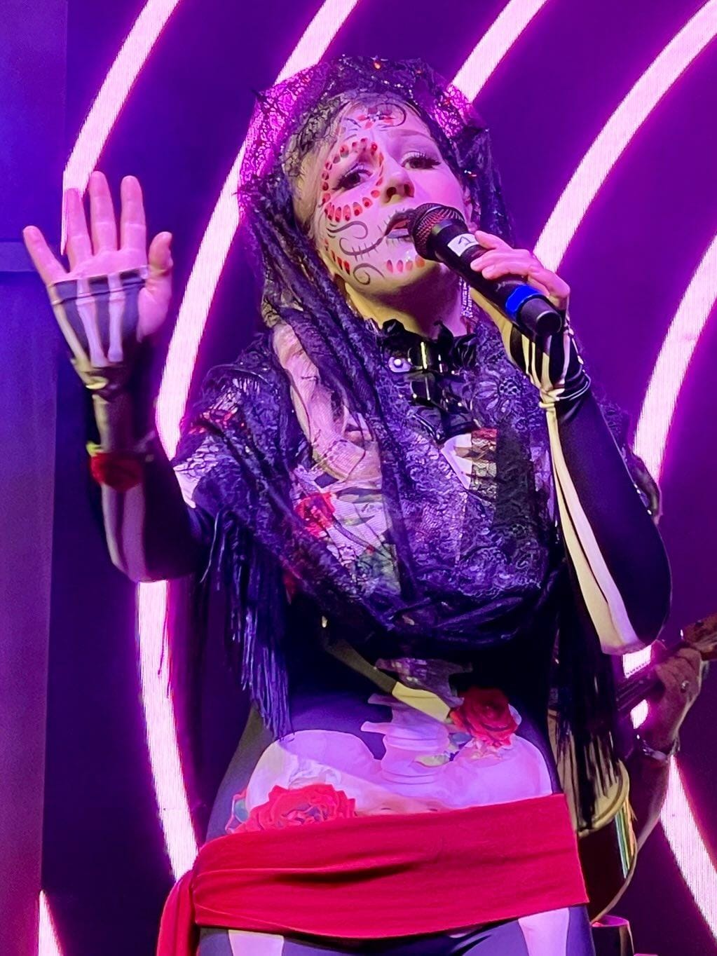 Customer photo review of Skeleton & Roses Costume
