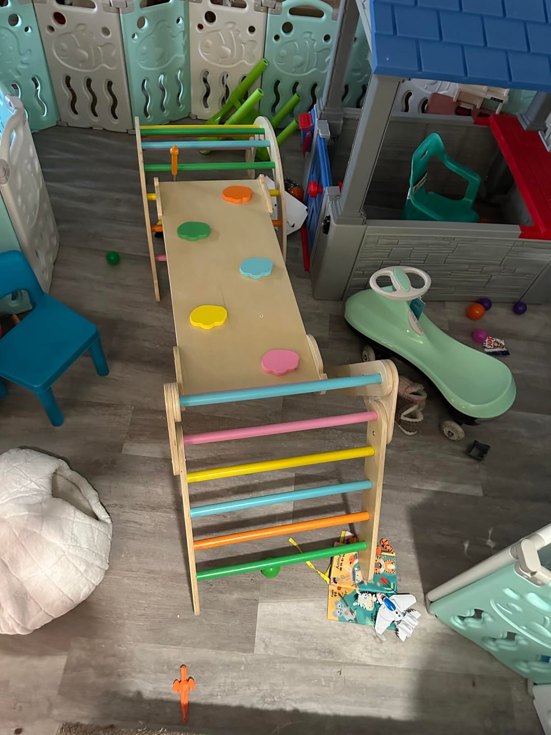 Customer photo review of Pikler Triangle, Rocker Arch And Reversible Ramp SET