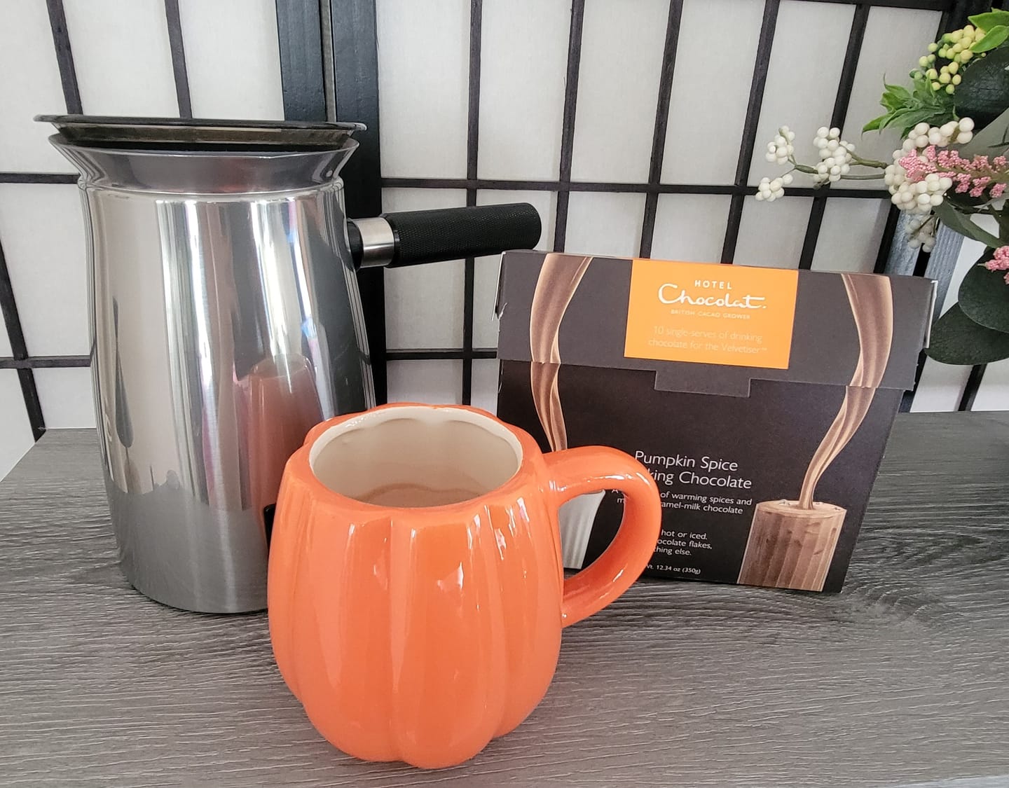 Customer photo review of Pumpkin Spice Hot Chocolate Flakes