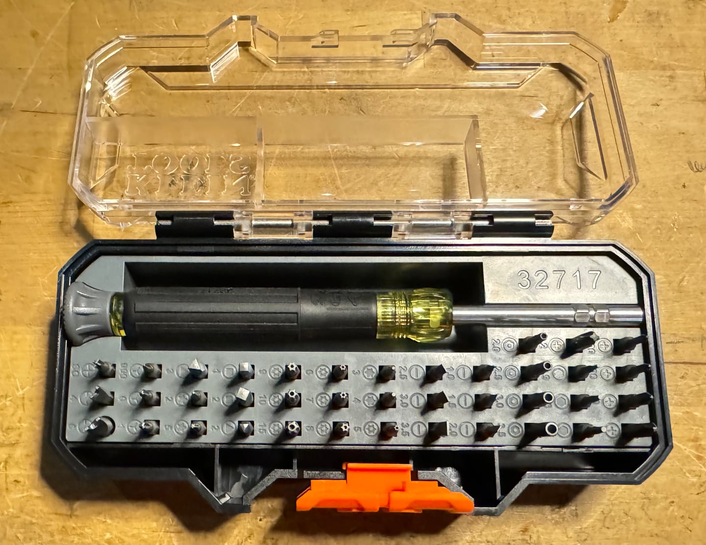 Customer photo review of Klein Tools 32717 All-in-One Multi-Function Precision Screwdriver Set with Case