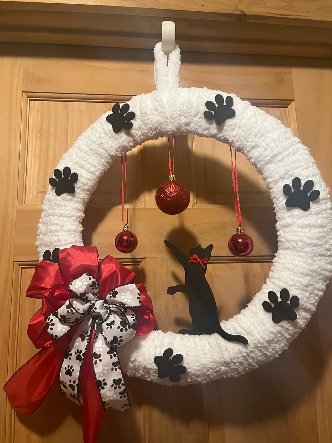 Customer photo review of Unfinished Wood Playing Cat Shape - Craft - up to 36"