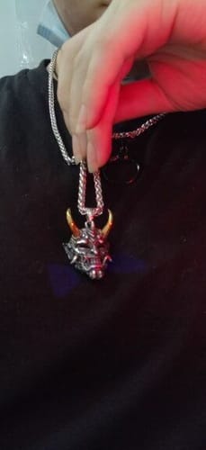 Customer photo review of Hannya Oni Pendant (Buy 1 get 1 Free)