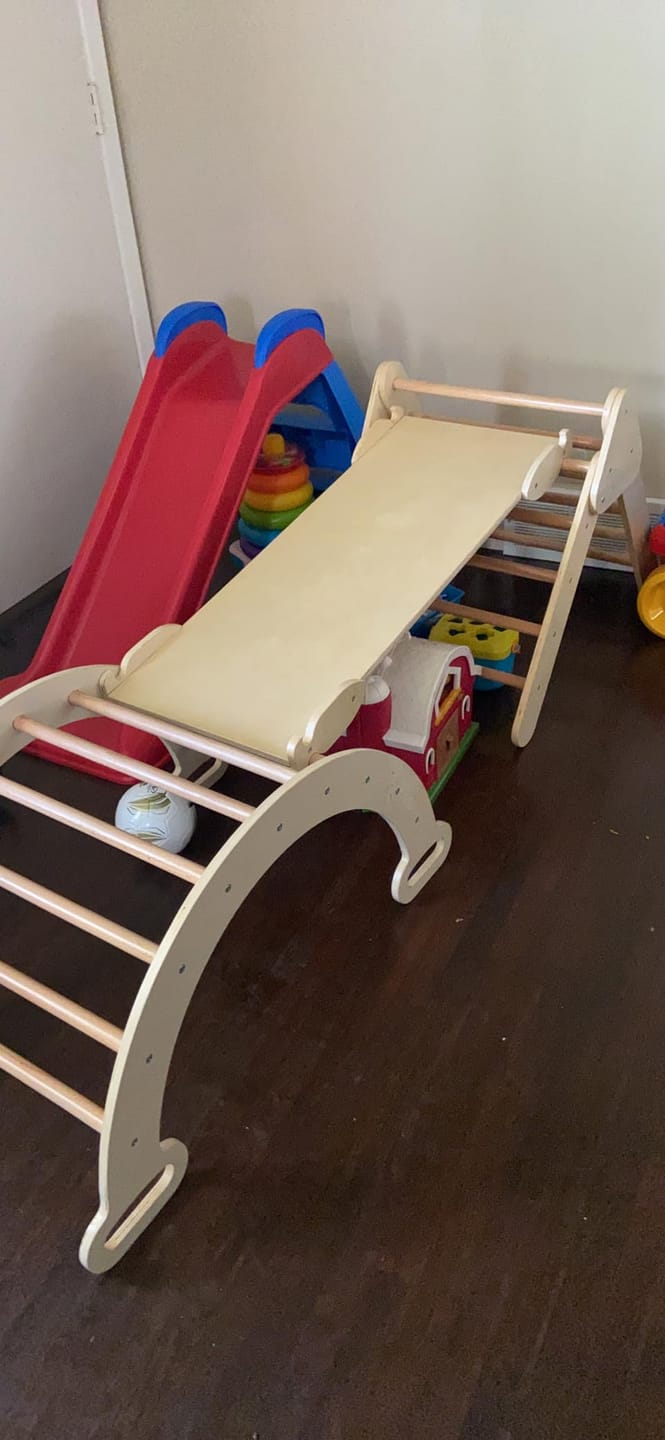 Customer photo review of Pikler Triangle, Rocker Arch And Reversible Ramp SET