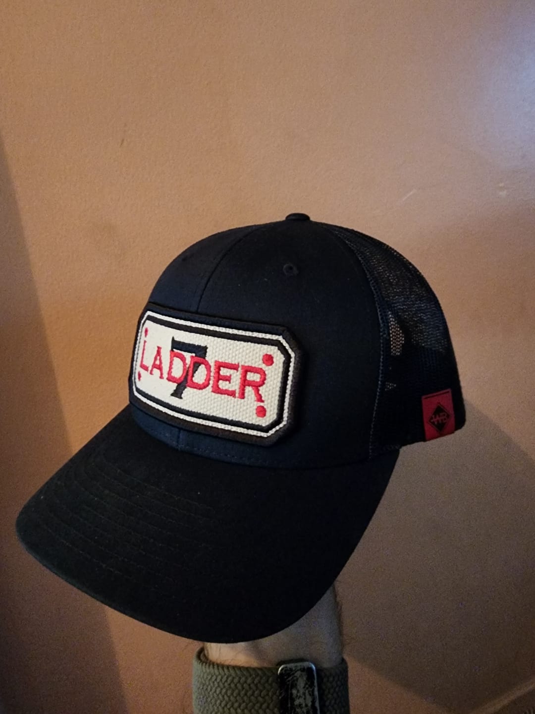 Customer photo review of SNAPBACK HOSE HAT WITH CUSTOM BACK OF HAT