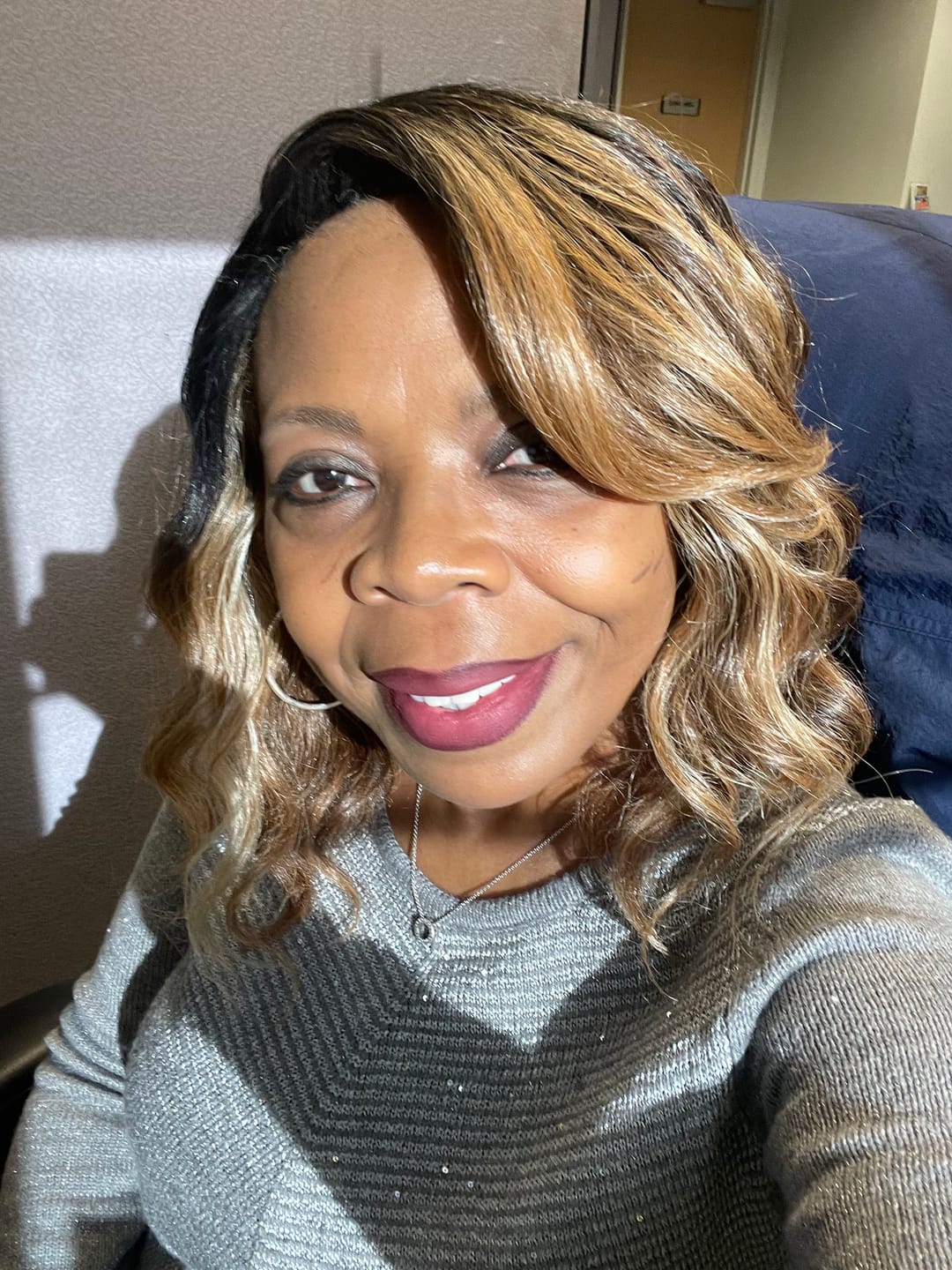 Customer photo review of Freetress Equal Invisible L Part Synthetic Hair Wig - CHASTY