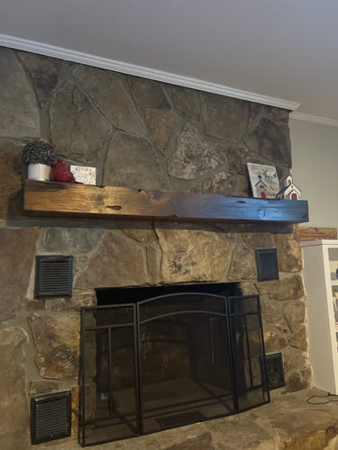 Customer photo review of Distressed Mantels