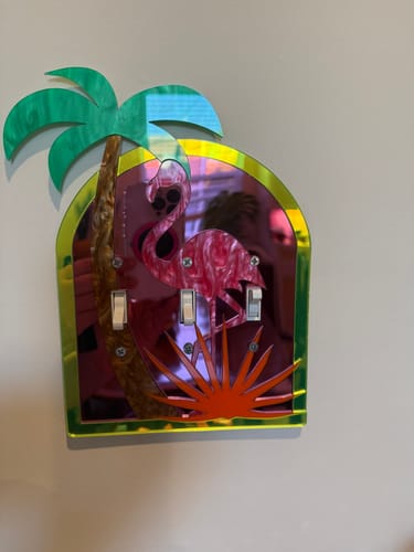 Customer photo review of Tropical Paradise Light Switch Cover