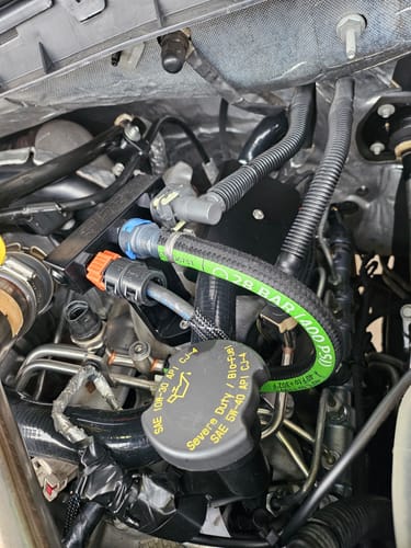 Customer photo review of SPE Motorsport 2011+ 6.7L Powerstroke Recirculating CCV Kit