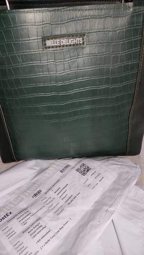 Customer photo review of Belle Coco Tote Bag Green