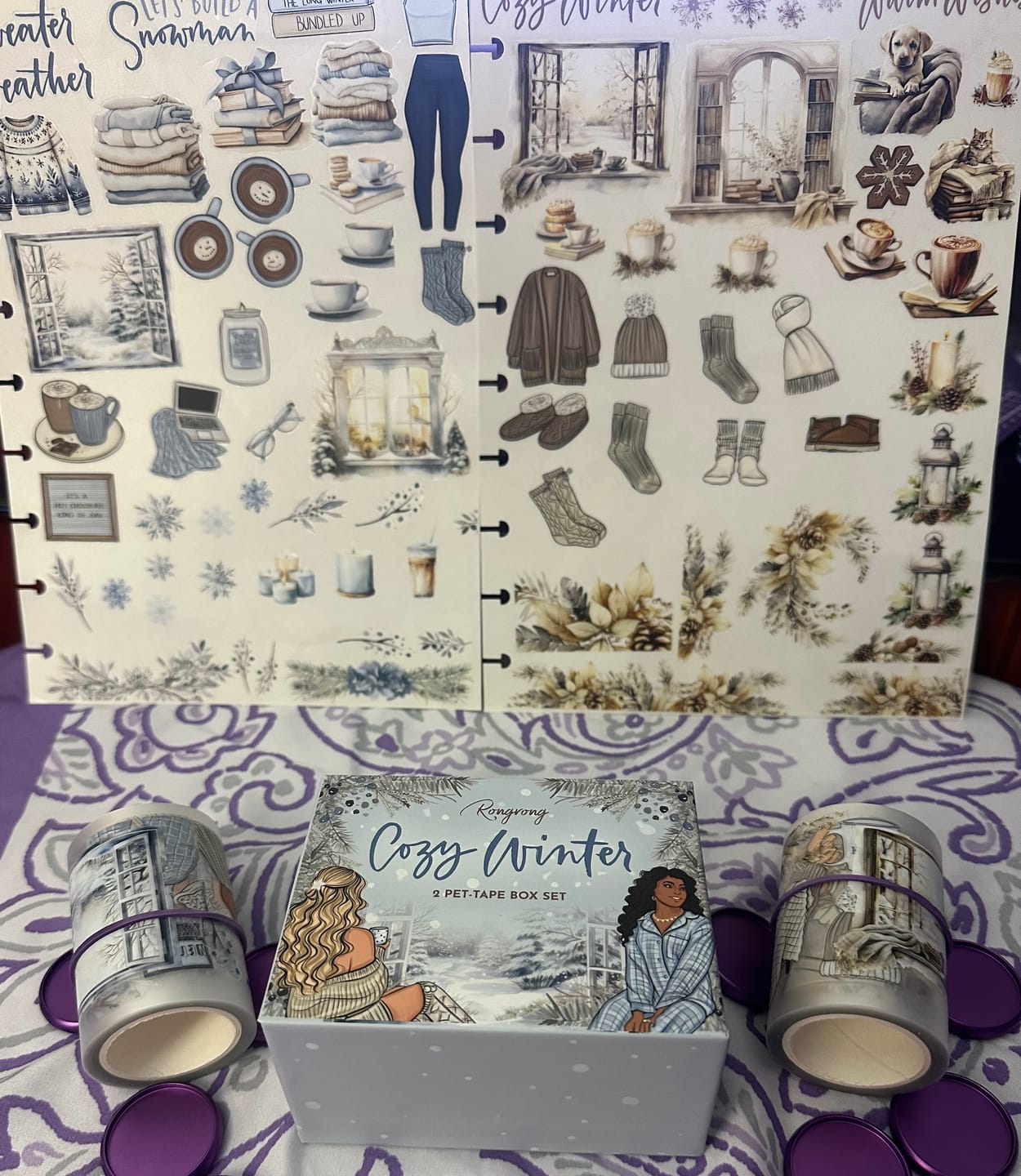 Customer photo review of Cozy Winter Pre-cut PET Tape Box