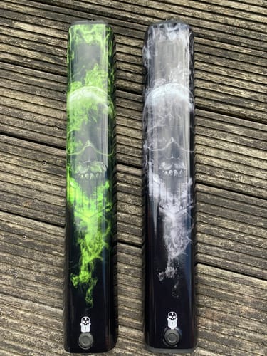 Customer photo review of Skullgang Glow -  Akku Sticker Abdeckung Cover Universal / Schutzfolie / Unterrohr für alle E-Bikes auch Cube 750 wh oder 625 wh
