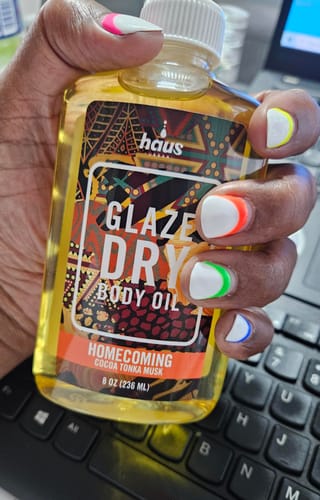 Customer photo review of GLAZE | Dry Oil Blend for Body