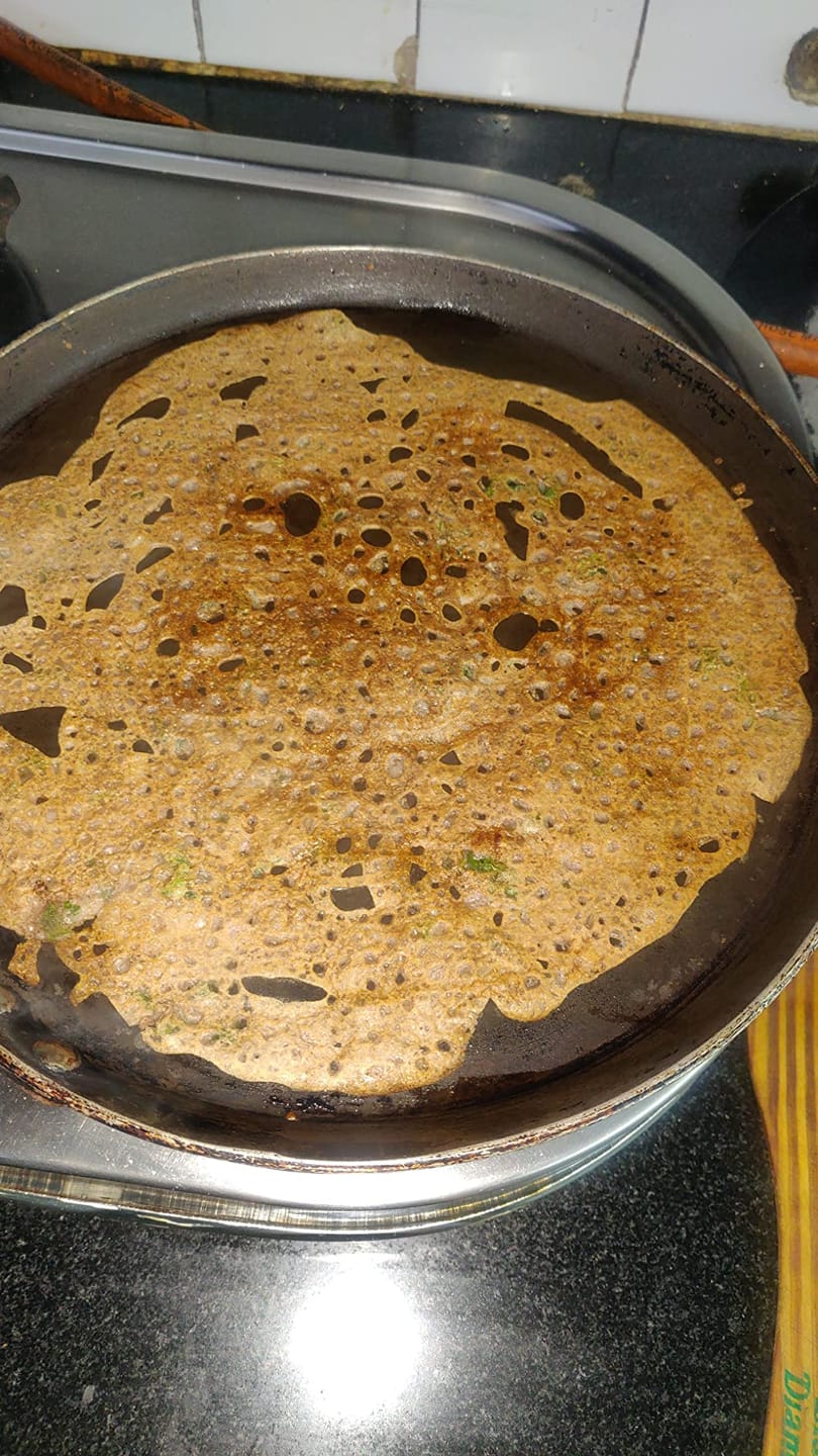 Customer photo review of Sprouted Ragi Masala Dosa Mix - Pack of 3 (Total 1200g - each 400g)