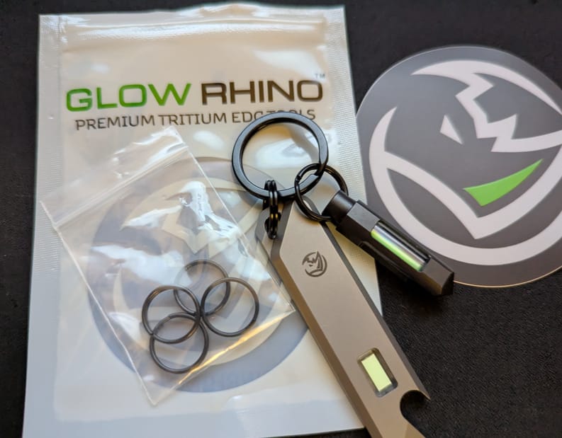 Customer photo review of Titanium Key Rings (5-pack)
