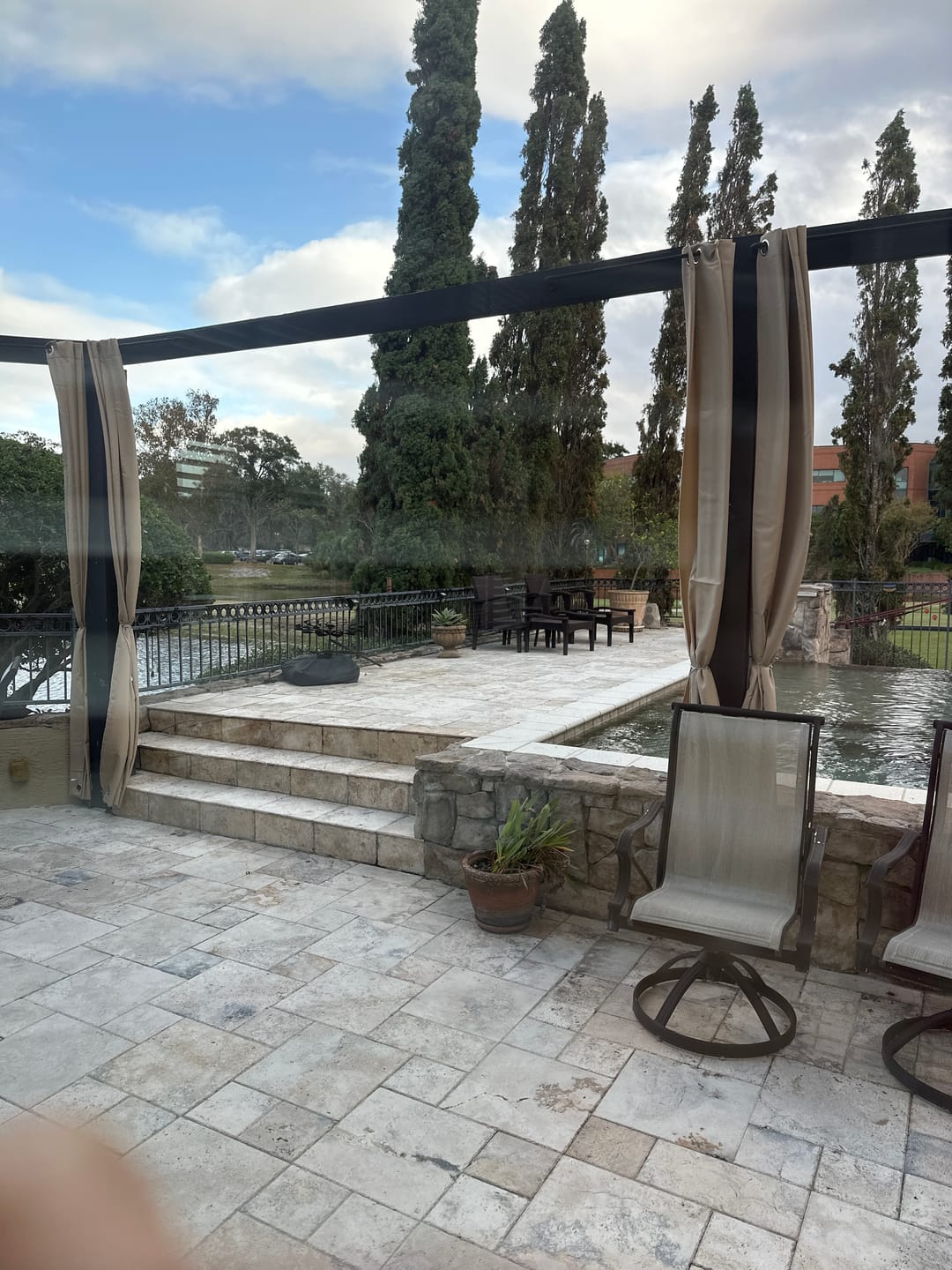Customer photo review of Grommet Windproof Waterproof Outdoor Curtains Canvas Curtains for Patio, Gazebo, Pergola and Porch 1 Panel