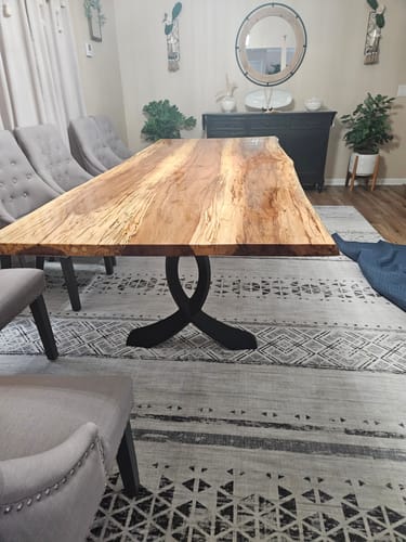 Customer photo review of Furniture Legs 418 Curva 28H, Metal Dining Table Legs
