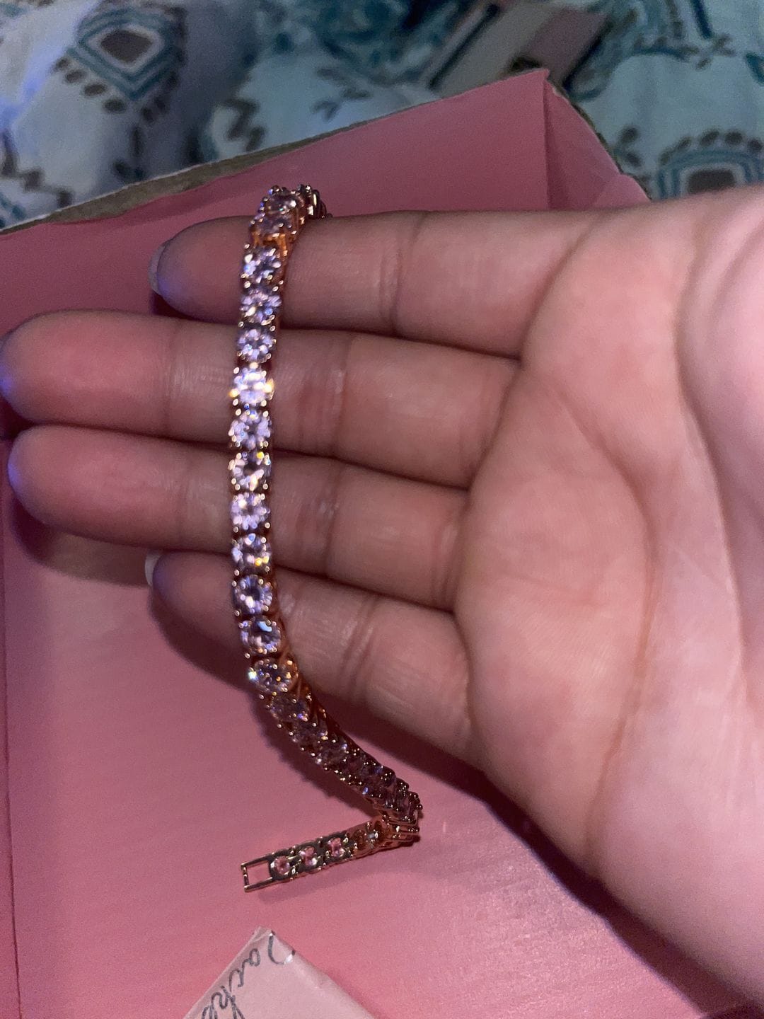 Customer photo review of LUX TENNIS ANKLET(Ships Same Day)