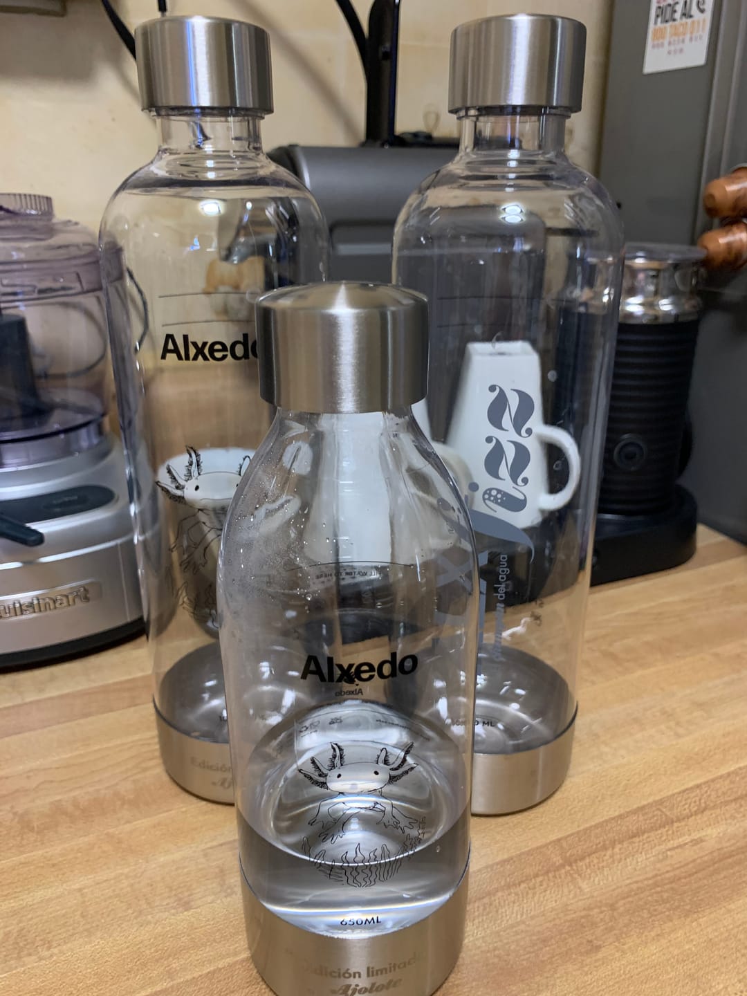 Customer photo review of Botella Ajolote 1000 ml - Edición Limitada