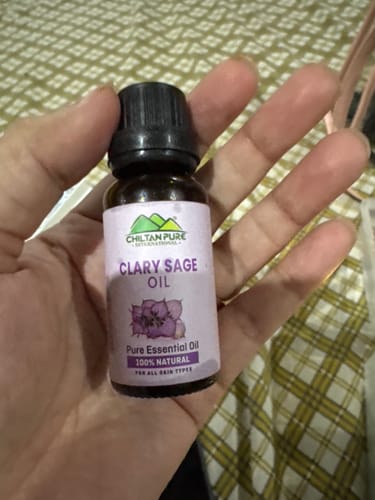 Customer photo review of Clary Sage Essential Oil – Relieves Insomnia, Lowers Blood Pressure, Reduces Convulsions & Balances Hormones 20ml