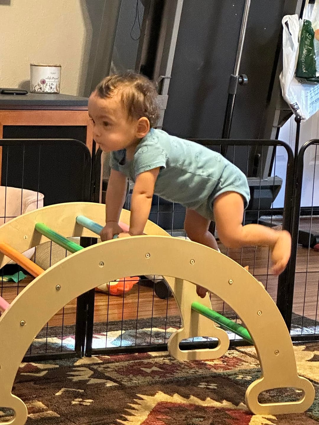 Customer photo review of Pikler Triangle, Rocker Arch And Reversible Ramp SET