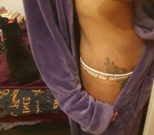 Customer photo review of Pure African Lux Waist Beads